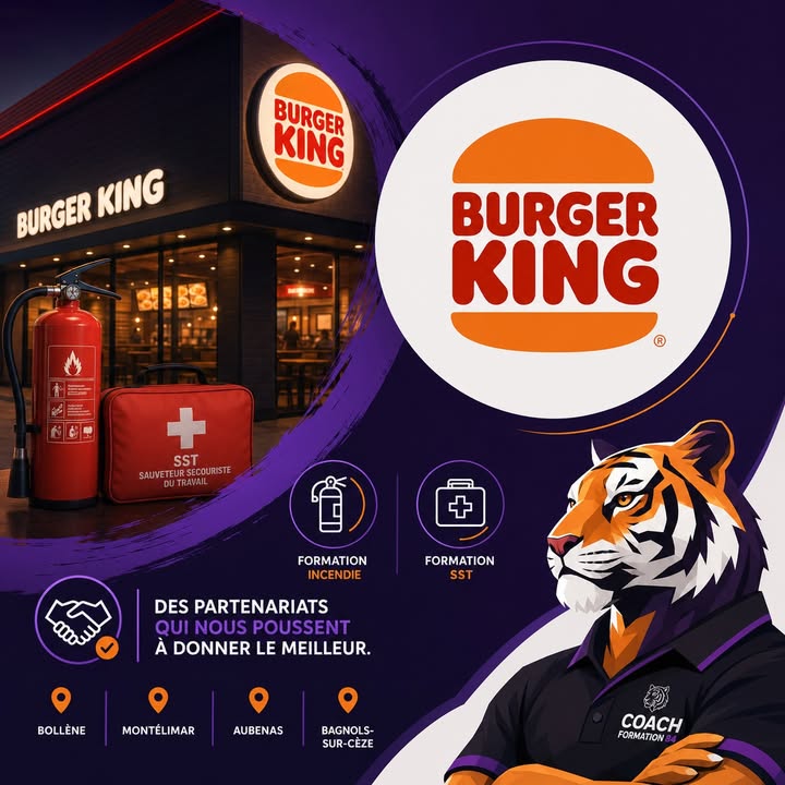🐯🍔🔥 Des enseignes...