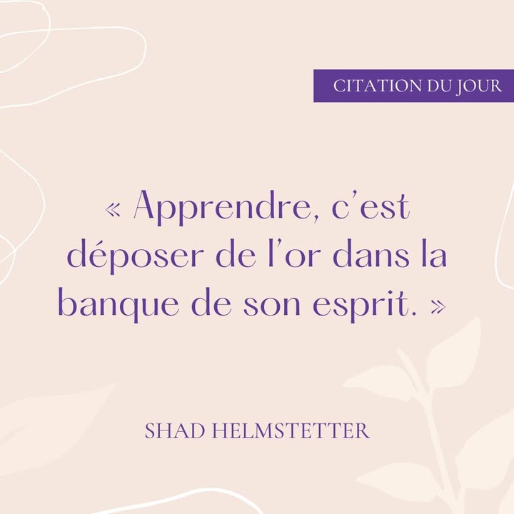 🐯✨ « Apprendre, c’est...